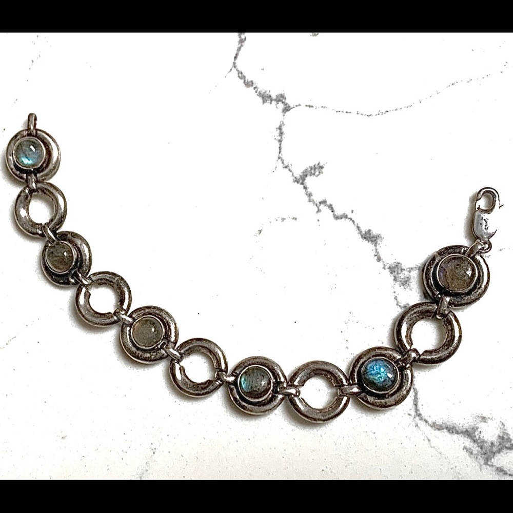 Sterling Silver & Labradorite Bracelet
